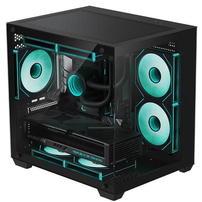 长城推出视界 S1mini+ 海景房机箱:兼容 240mm 水冷,黑白双色均售 119 元